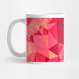 American Rose Red Abstract Low Polygon Background Mug